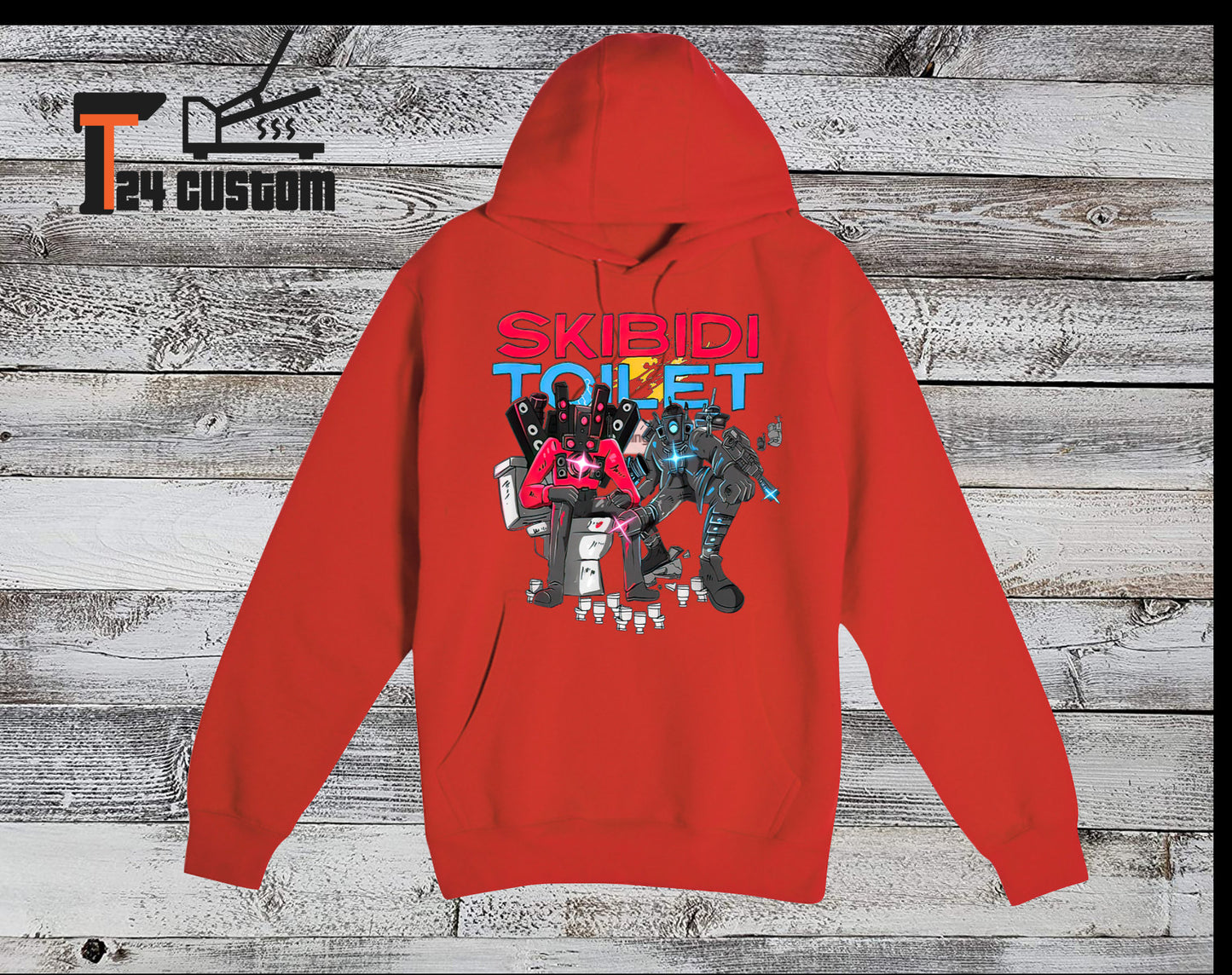Ski bidi Toilet Shirt, Cameraman v2, Speaker man v2, TV man v2 Pullover Hoodie