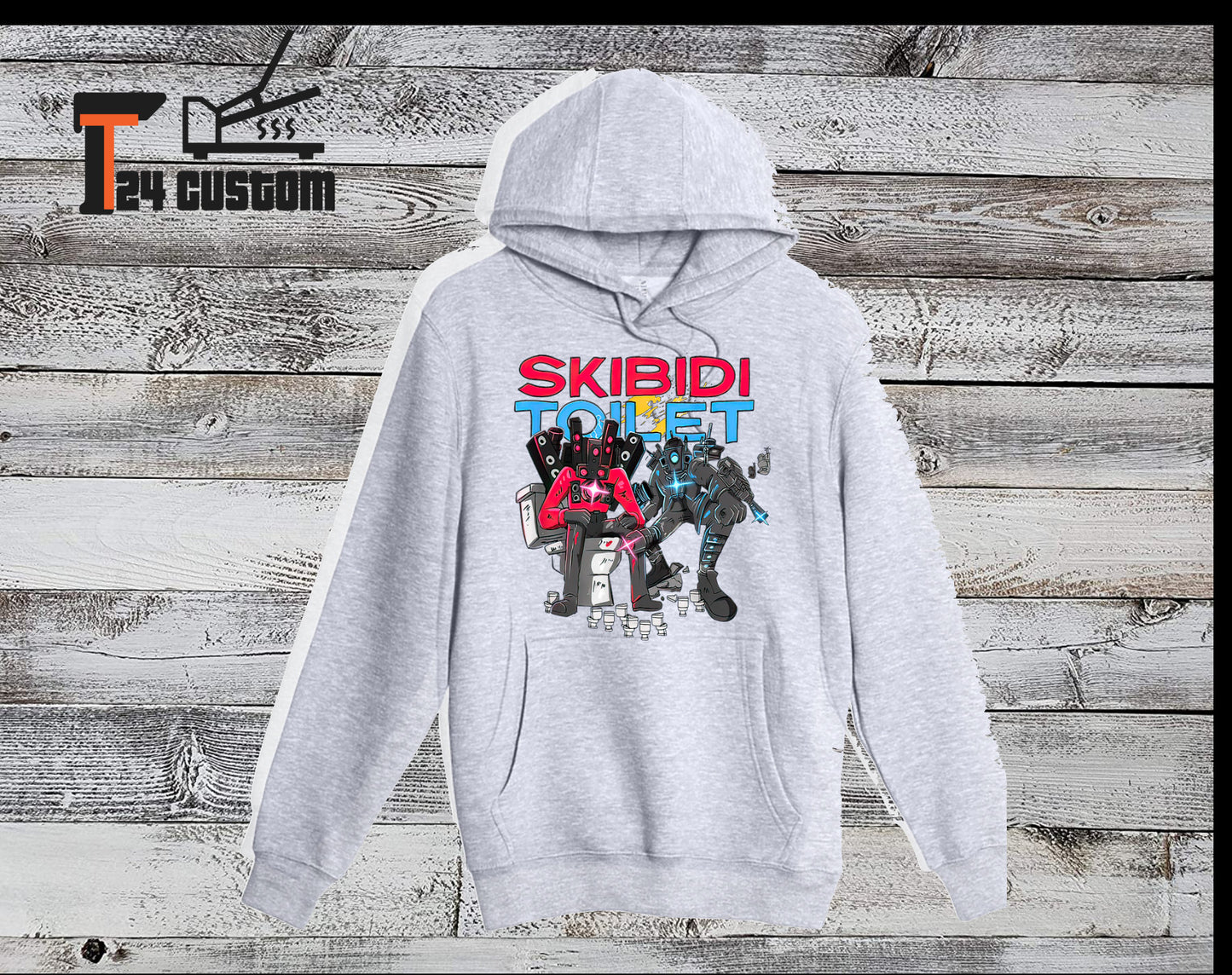 Ski bidi Toilet Shirt, Cameraman v2, Speaker man v2, TV man v2 Pullover Hoodie