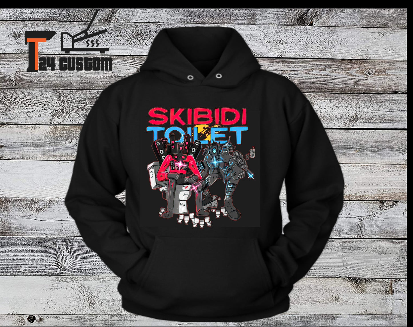 Ski bidi Toilet Shirt, Cameraman v2, Speaker man v2, TV man v2 Pullover Hoodie